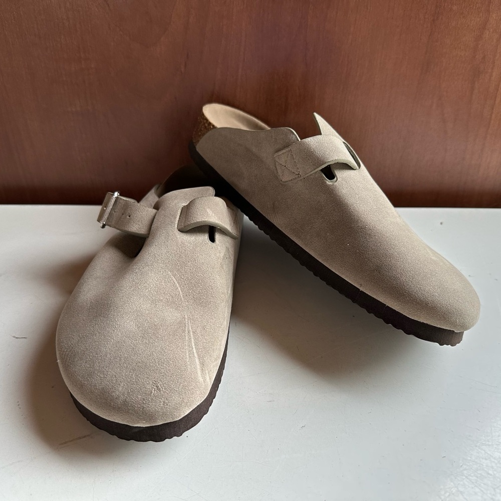 Universal Thread Men's Suede Slip-On Loafers in Taupe